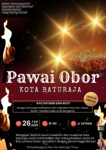 Pawai 10.000 Obor dan Sholawat, MWC NU Baturaja Timur Sambut Bulan Suci Ramadhan
