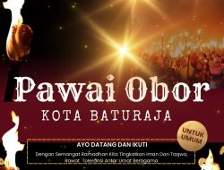 Pawai 10.000 Obor dan Sholawat, MWC NU Baturaja Timur Sambut Bulan Suci Ramadhan