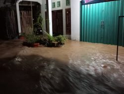 Banjir Melanda Dusun V Rt 19 Desa Tanjung Kemala, Puluhan Rumah Terendam
