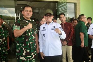 Bupati OKU Hadiri Penyerahan Sertifikat Tanah Puslatpur Dari Kemenrian ATR/BPN