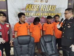 Aan dan Komplotannya Tertangkap Curi Sawit, Polisi Amankan Barang Bukti