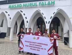 ‎Polres OKU Gelar Bakti Kebersihan Serentak Tempat Ibadah Sambut HUT Bhayangkara ke-79