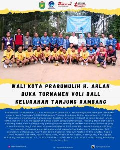 ‎Wali Kota Prabumulih Buka Turnamen Voli Ball Tanjung Rambang, Sportivitas dan Kebersamaan Jadi Kunci ‎