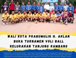 ‎Wali Kota Prabumulih Buka Turnamen Voli Ball Tanjung Rambang, Sportivitas dan Kebersamaan Jadi Kunci ‎