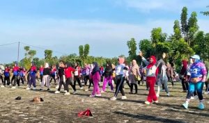 Senam Pagi Bersama Masyarakat Kota Prabumulih