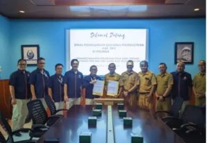 ‎Tingkatkan Layanan Publik, Disperdagrin OKU dan Tirta Raja Teken PKS Tera Meter Air ‎