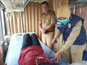 ‎Bus Kesehatan Keliling Diluncurkan, Warga OKU Antusias Nikmati Layanan Gratis ‎