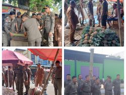 ‎SatPol PP Pagaralam Tertibkan Pedagang PKL Yang Berjualan Di Areal DMJ  ‎