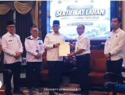 ‎Amankan Aset Daerah, Sertifikat Lahan Perumda Tirta Raja Jadi Modal Pengembangan Usaha